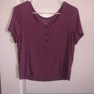 American Eagle Cropped Shirt